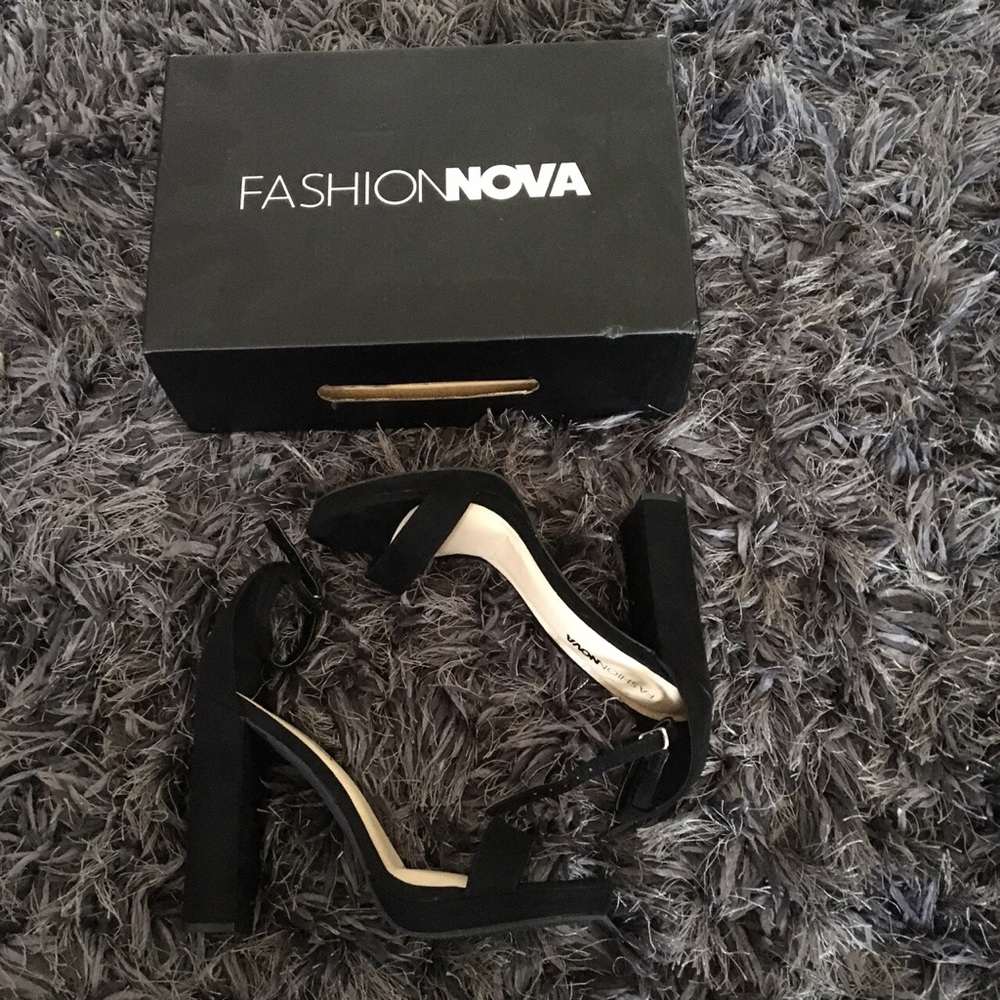 Faux suede platform sandals